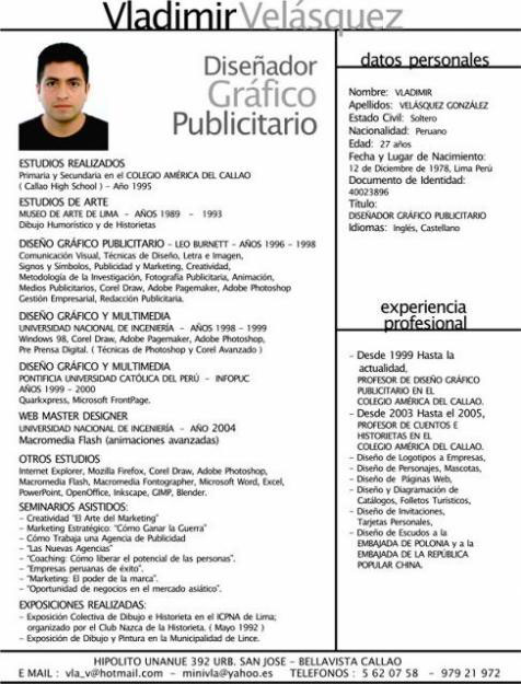 curriculum vitae formato 2014 mexico