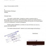 Ejemplo de carta formal escolar