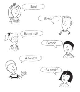 Frases en francés, saludos