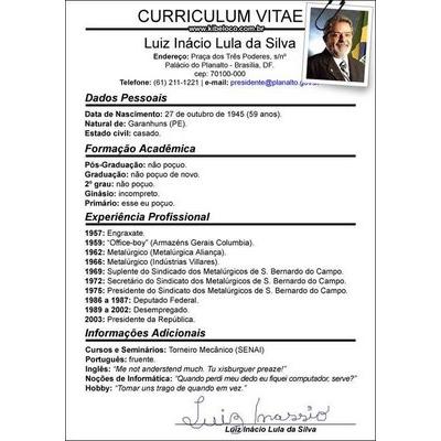 Ejemplos de curriculum vitae en Brasil