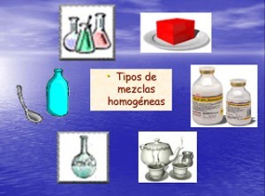 ejemplos de mezclas homogéneas y heterogéneas:  Las homogéneas