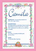 Significado de Camila Características y significado