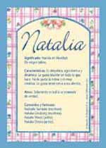 Significado de Natalia Y sus características