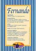 Significado del nombre Fernando en la numerología