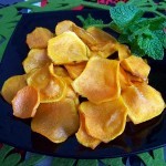 Aperitivos fáciles:  Chips de boniato