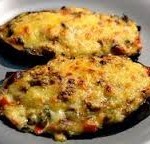 Berenjenas rellenas de carne Y verduras