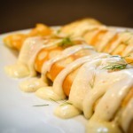 Comidas rápidas de hacer Para una cena romántica:   Crepes de salmón