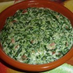 Espinacas con bechamel Light