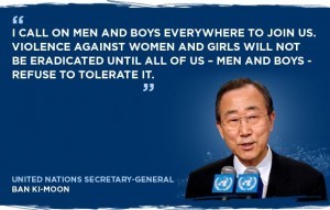 Frases contra la violencia de género De Ban Ki Moon