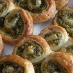 Recetas con hojaldre Palmeritas saladas con aceitunas
