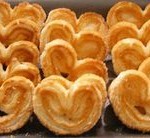 Recetas con hojaldre:   palmeritas dulces