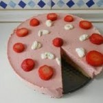 Tarta de queso al horno Y fresas