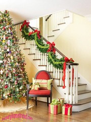 Decoración de escaleras Para Navidad