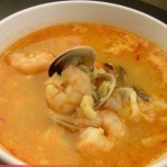 Sopa de pescado casera receta Con moralla y azafrán