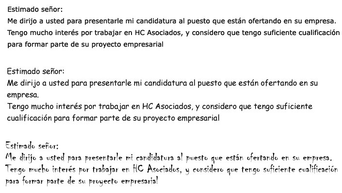 Características principales de la carta de motivación 